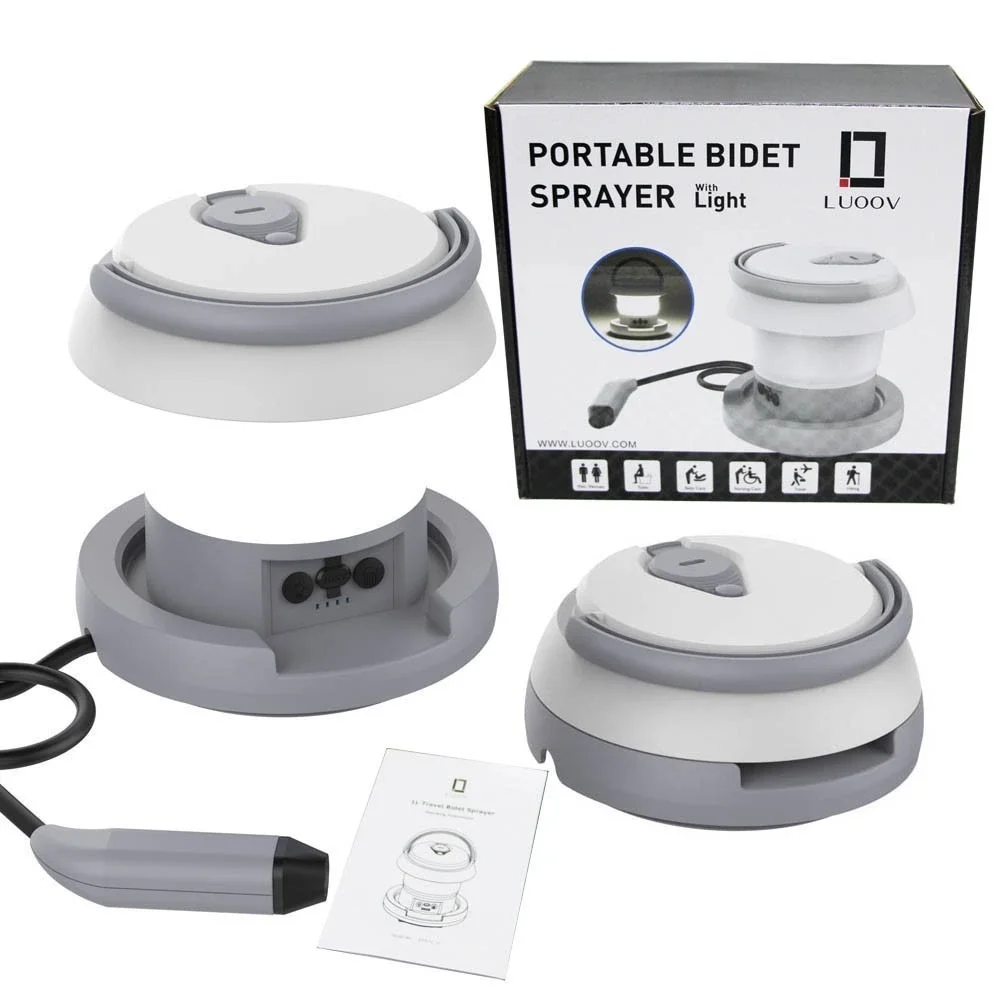 Portable Bidet Sprayer for Travel Electric‎ Handheld Bidet Rechargeable Light